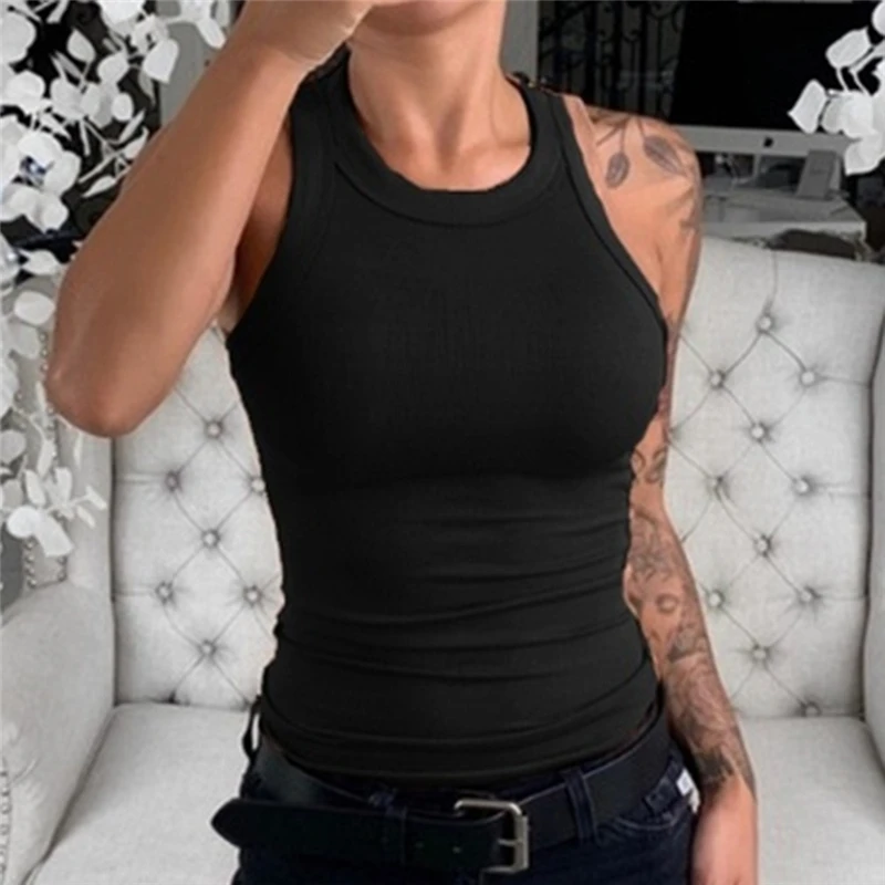 Womens Sexy Tank Tops Slim Fit Sleeveless Vest for Female Women Clothing New Casual Solid Color Tank Top for Ladies
Womens Sexy Tank Tops Slim Fit Sleeveless Vest for Female Women Clothing New Casual Solid Color Tank Top for Ladies