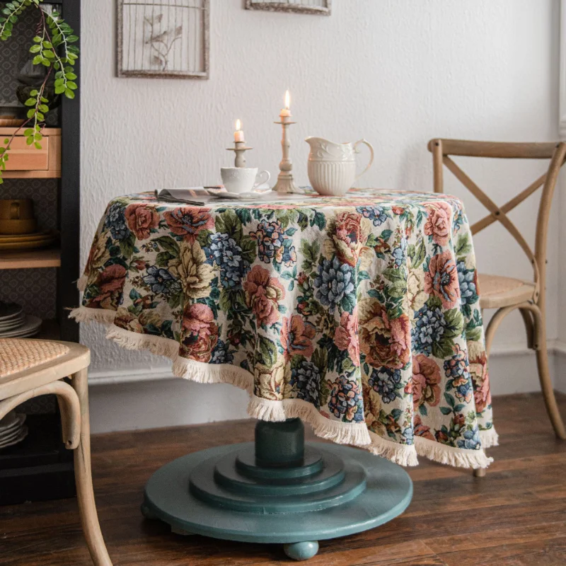 Cotton 59 inch Jacquard Pattern Decorative Tablecover Washable Circle Tablecloths for Gifts,Dining,Buffet Parties,Wedding Use
Cotton 59 inch Jacquard Pattern Decorative Tablecover Washable Circle Tablecloths for Gifts,Dining,Buffet Parties,Wedding Use
