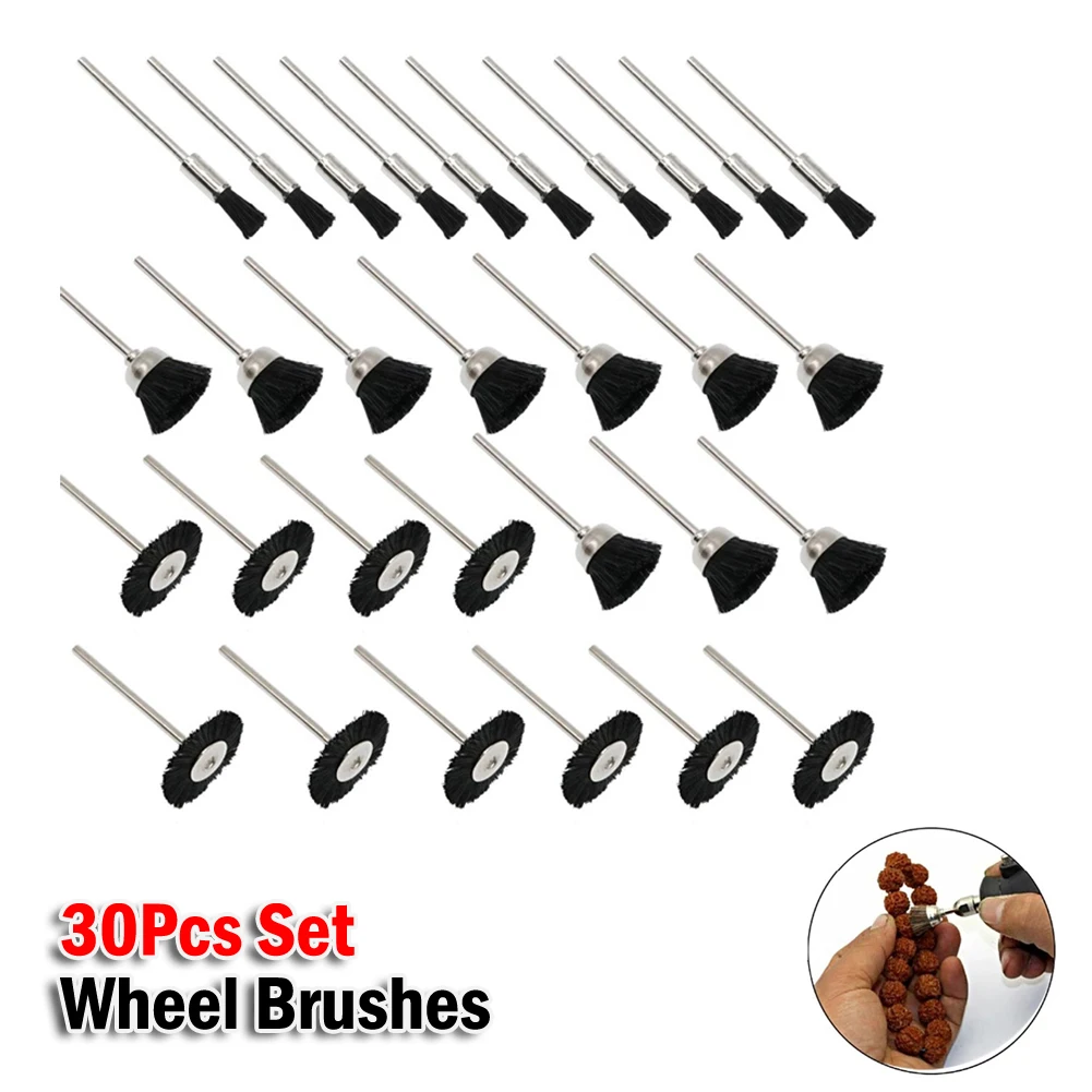 30pcs Nylon Bristle Wire Brush Set 2.35mm Shank Metal Surface Polishing Cleaning Rust For Dr Emel Rotary Drill Power Tools
30pcs Nylon Bristle Wire Brush Set 2.35mm Shank Metal Surface Polishing Cleaning Rust For Dr Emel Rotary Drill Power Tools
