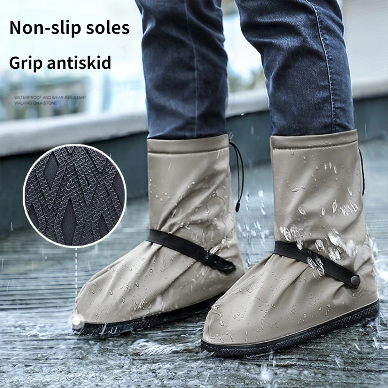 New PVC Rain Shoes High Tube Waterproof, Non-slip and Proof Silicone Shoe Cover Outdoor Travel Silicone Rain Boot Covers
New PVC Rain Shoes High Tube Waterproof, Non-slip and Proof Silicone Shoe Cover Outdoor Travel Silicone Rain Boot Covers
