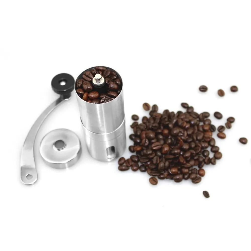 

Мини кофемолка из нержавеющей стали, ручная кофемолка ручной работы, кухонный инструмент для кофе, кофемолки