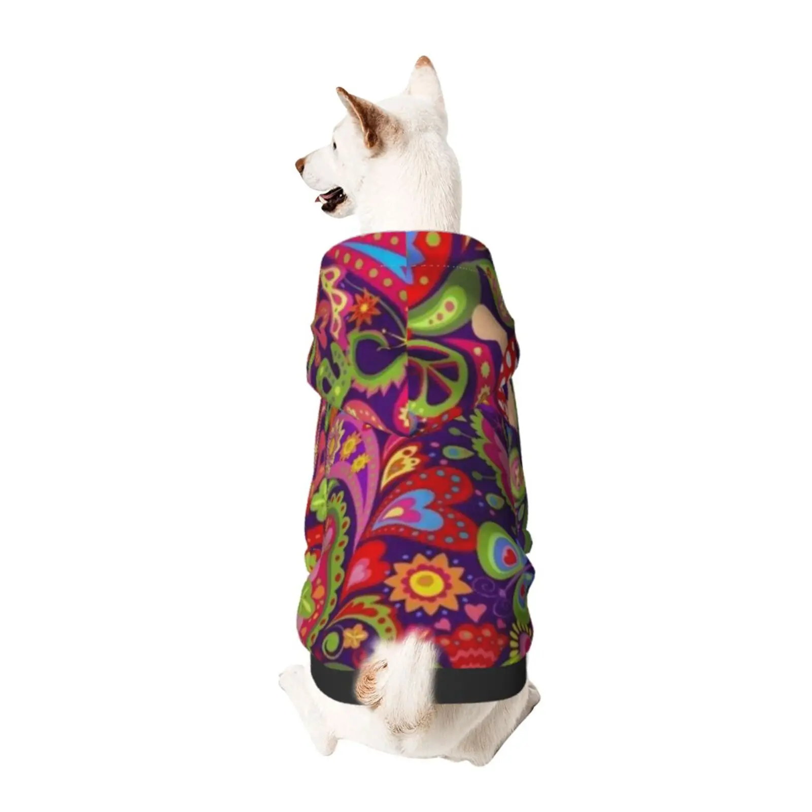 Pet Hoodie, Floral Hippie Peace, Festival Camping, Paisley Peace Love, Hippie Retro Vintage, 1960's Sixties, Multi Coloured
Pet Hoodie, Floral Hippie Peace, Festival Camping, Paisley Peace Love, Hippie Retro Vintage, 1960's Sixties, Multi Coloured