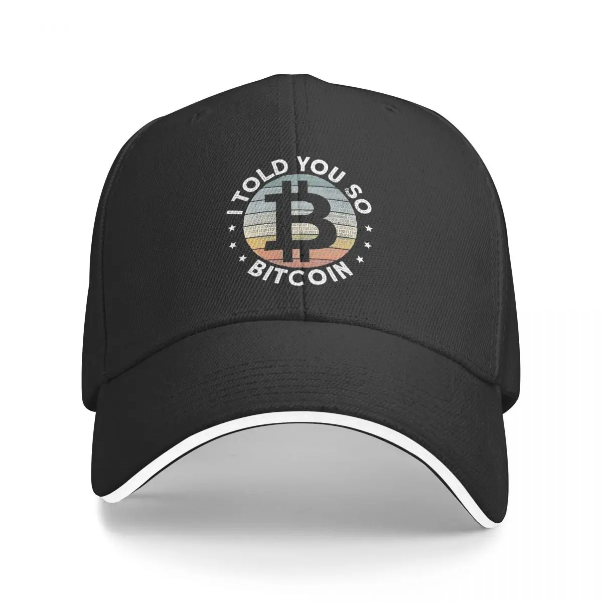 

I Told You So Bitcoin Cryptocurrency Art Cycling Cap Sun Visor Hip Hop Caps Cowboy Hat Peaked Hats