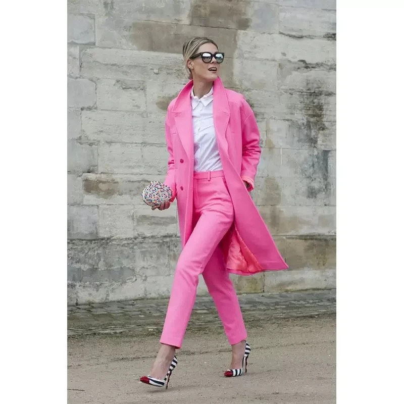Women's Suits Set 2 Elegant Pieces Double Breasted Mid Length Jacket Fashion Casual Female Blazer
Women's Suits Set 2 Elegant Pieces Double Breasted Mid Length Jacket Fashion Casual Female Blazer