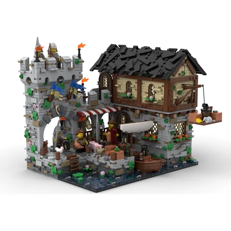 MOC-124794 Building Blocks Medieval Port Castle Assembly set creative ideas Children Toy Blocks
MOC-124794 Building Blocks Medieval Port Castle Assembly set creative ideas Children Toy Blocks