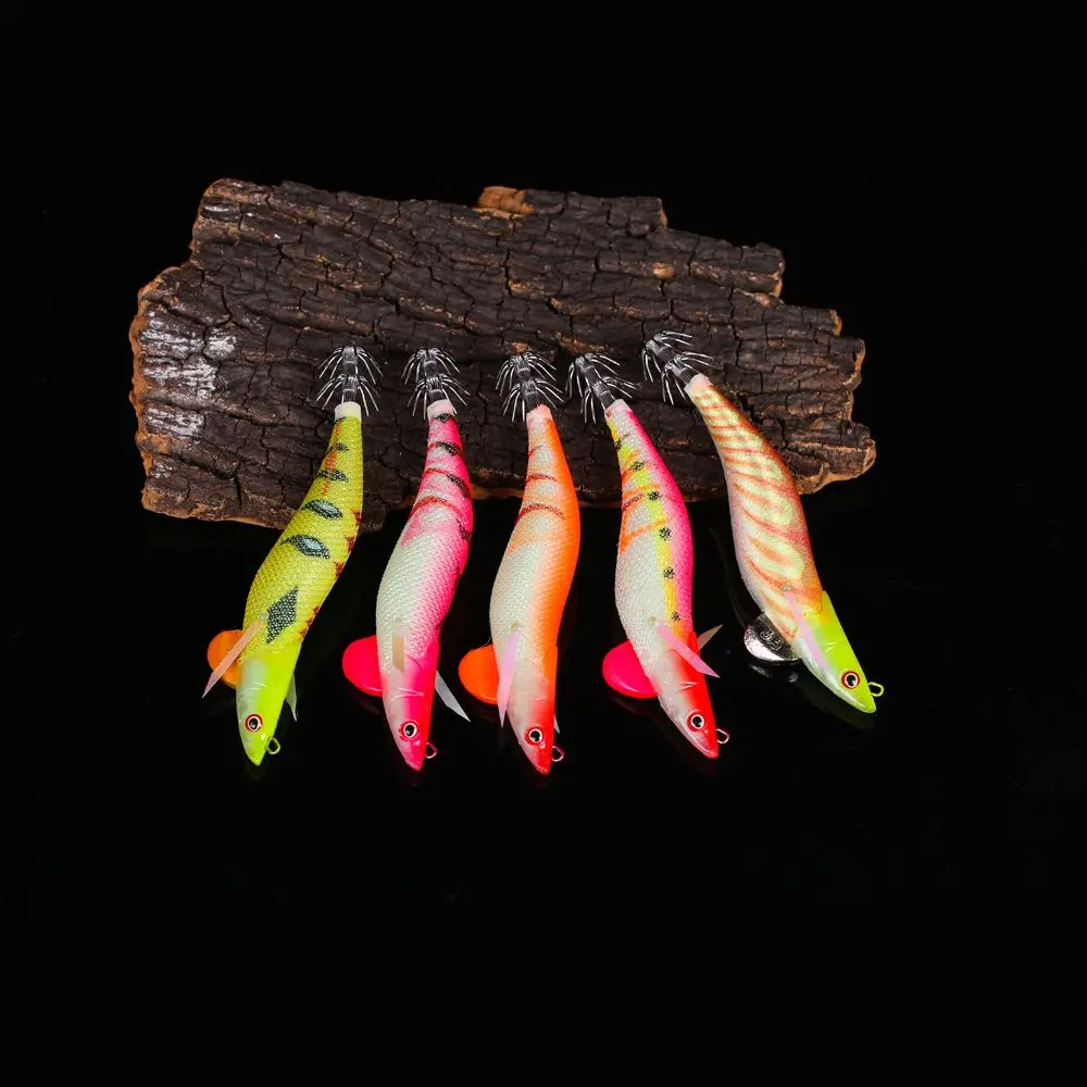 5pcs/Bag 130mm 20g Lead Sinker Lifelike Luminous Fishing Tackle Octopus Bait Wood Shrimp Lures Squid Hook
5pcs/Bag 130mm 20g Lead Sinker Lifelike Luminous Fishing Tackle Octopus Bait Wood Shrimp Lures Squid Hook