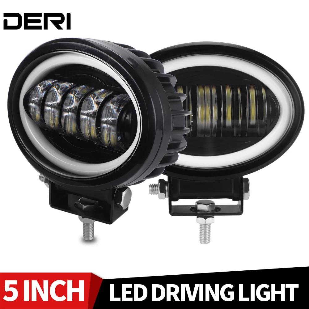 2PCS 5inch LED Light Bar/Work Light Angel Eyes LED Bar Offroad 12V 24V Fog Light For 4x4 Jeep ATV SUV Trucks Car Tractor
2PCS 5inch LED Light Bar/Work Light Angel Eyes LED Bar Offroad 12V 24V Fog Light For 4x4 Jeep ATV SUV Trucks Car Tractor
