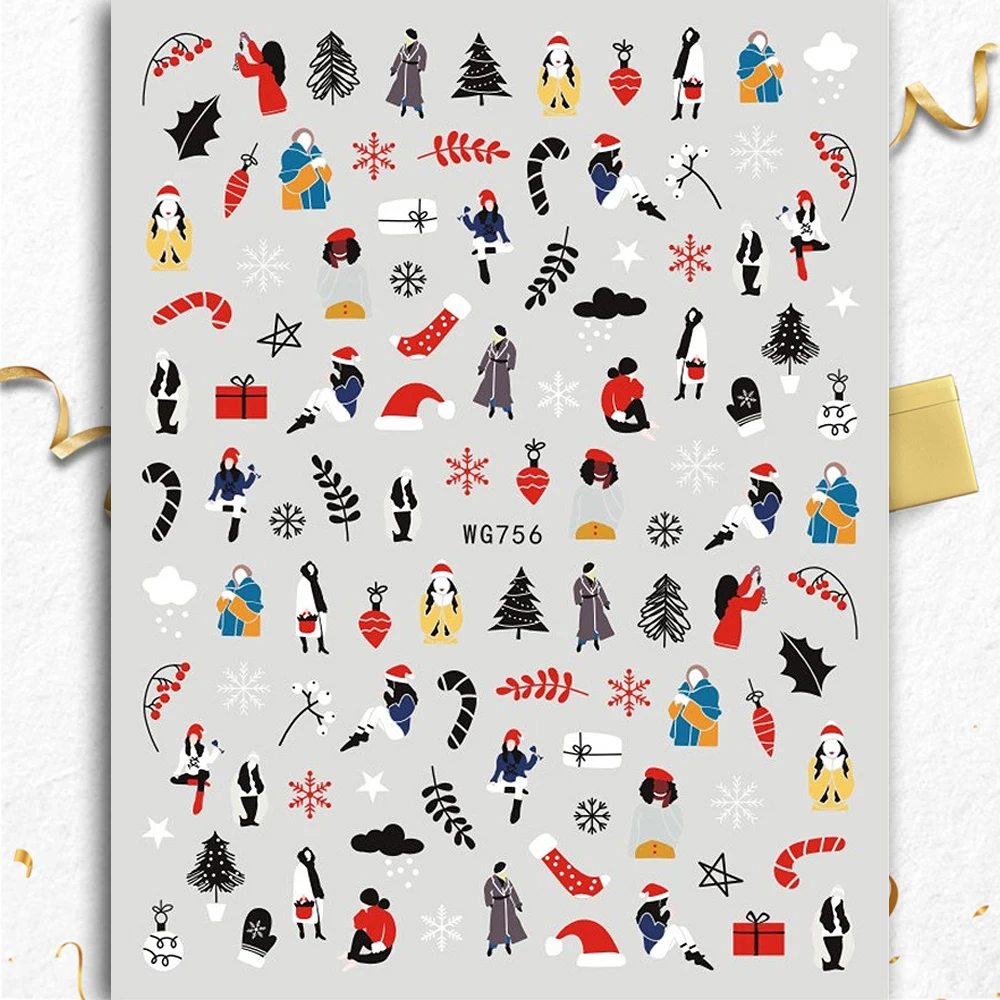 10PCS DIY Christmas Collection Nail Stickers 3D Christmas Tree Self Adhesive Nail Slider Santa Claus Nail Art Decoration Decal
10PCS DIY Christmas Collection Nail Stickers 3D Christmas Tree Self Adhesive Nail Slider Santa Claus Nail Art Decoration Decal