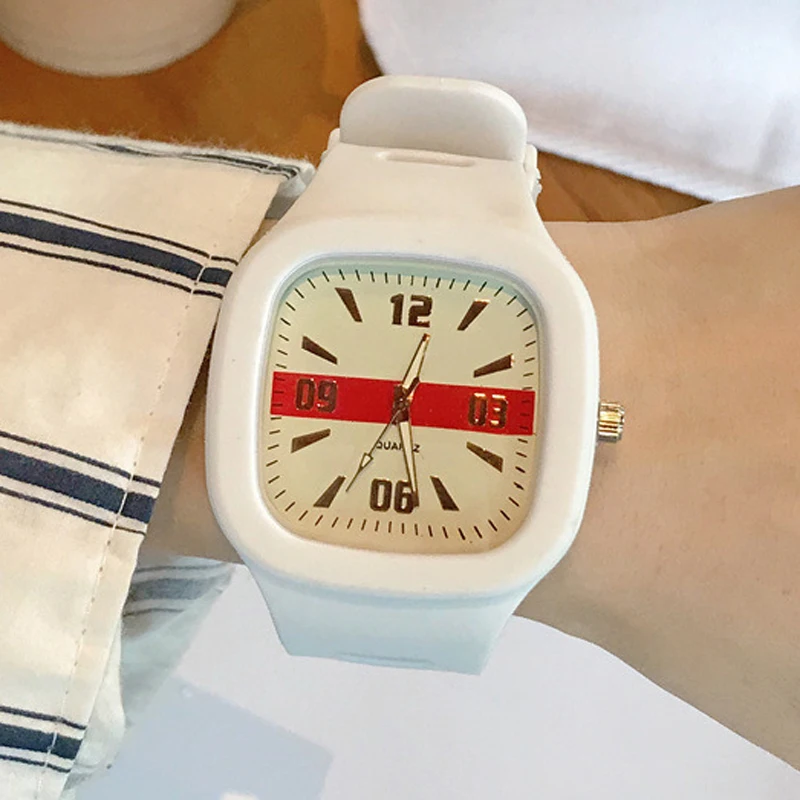 Fashion Square Watch Women Sport Watches White Silicone Band Quartz Wristwatches Ladies Female Clock Best Gifts Relogio Feminino
Fashion Square Watch Women Sport Watches White Silicone Band Quartz Wristwatches Ladies Female Clock Best Gifts Relogio Feminino