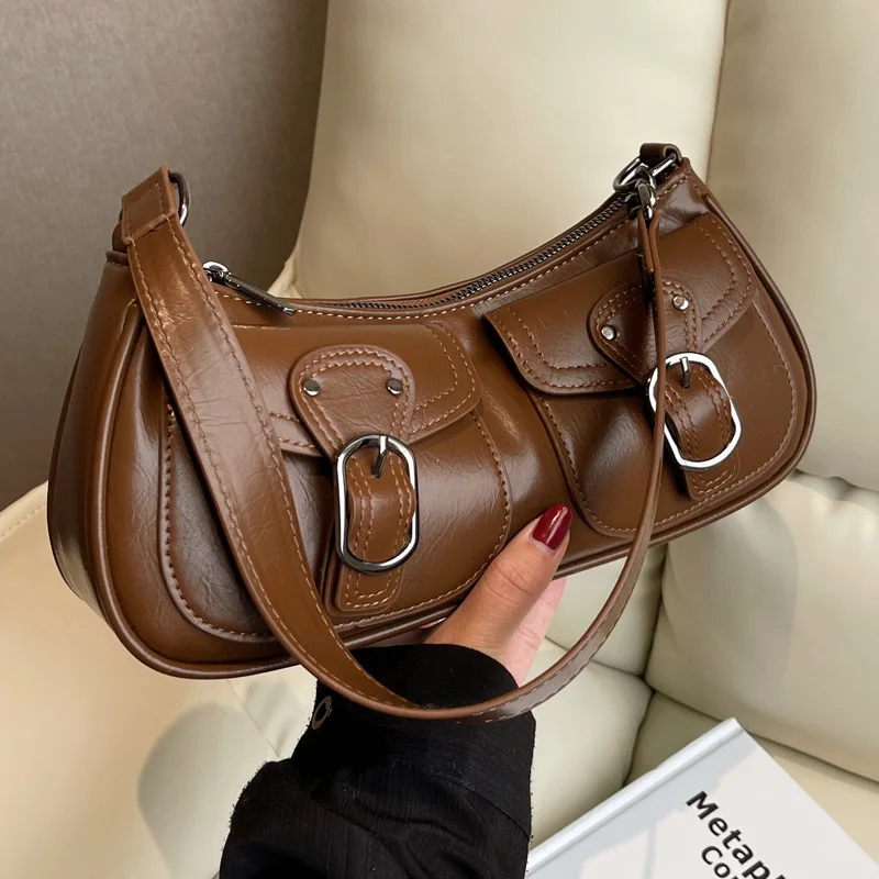 Fashion Leather Shoulder Side Bag for Women 2023 Tend Female Simple Small Pocket Design Handbags and Purses
Fashion Leather Shoulder Side Bag for Women 2023 Tend Female Simple Small Pocket Design Handbags and Purses