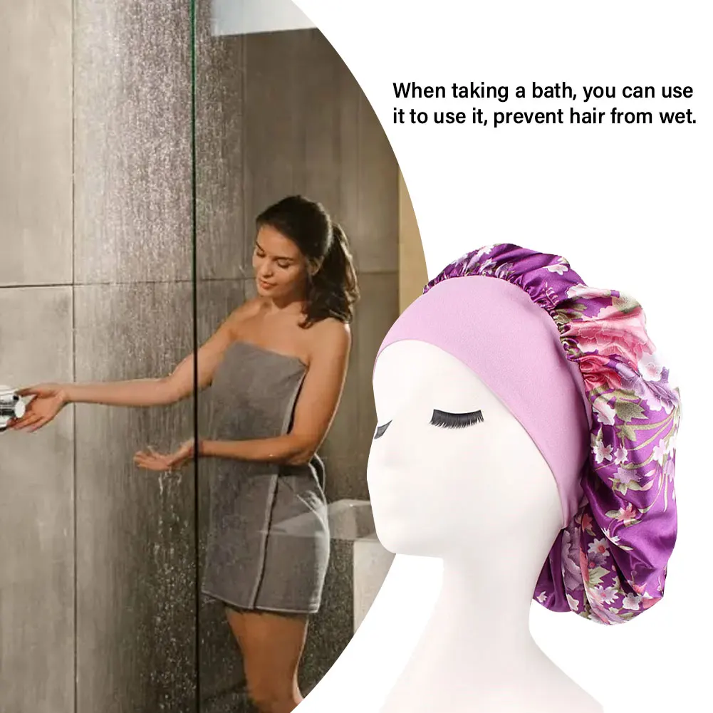 Wide Elastic Bathroom Accessories Hair Bonnet Hat Women Girls Washing Adjustable Width Comfortable Purple Hairstyle Home Use
Wide Elastic Bathroom Accessories Hair Bonnet Hat Women Girls Washing Adjustable Width Comfortable Purple Hairstyle Home Use