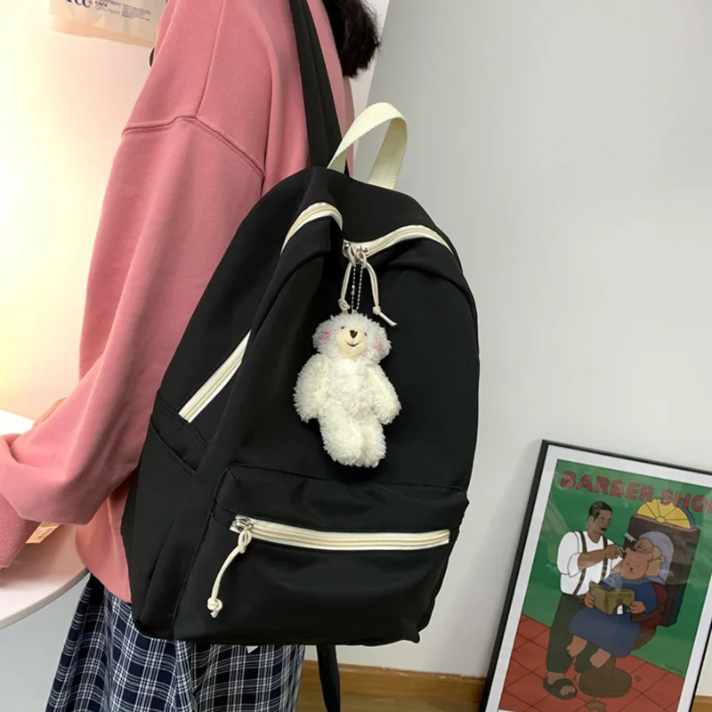 Женский рюкзак в японском стиле Harajuku ulzzang, однотонный Простой Школьный ранец для девочек-подростков, Модный женский рюкзак для колледжа
Женский рюкзак в японском стиле Harajuku ulzzang, однотонный Простой Школьный ранец для девочек-подростков, Модный женский рюкзак для колледжа
