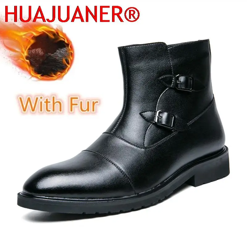 New Mens Trendy Winter Boots Male Business Mid Heel Formal Shoes Men Ankle Chelsea Boots Zipper Solid Genuine Leather Rome Boots
New Mens Trendy Winter Boots Male Business Mid Heel Formal Shoes Men Ankle Chelsea Boots Zipper Solid Genuine Leather Rome Boots