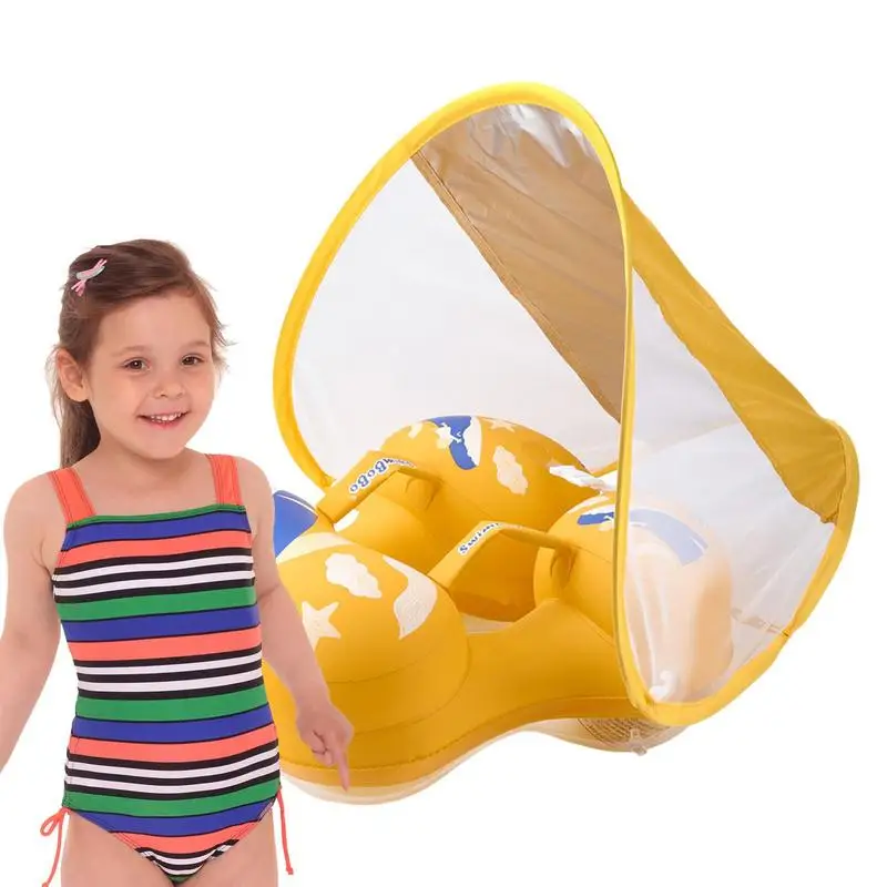Children Floaters Pool Inflatable Float Ring With Sun Protection Canopy No Flip Over Underarm Cartoon Bear Pattern Swimming Ring
Children Floaters Pool Inflatable Float Ring With Sun Protection Canopy No Flip Over Underarm Cartoon Bear Pattern Swimming Ring