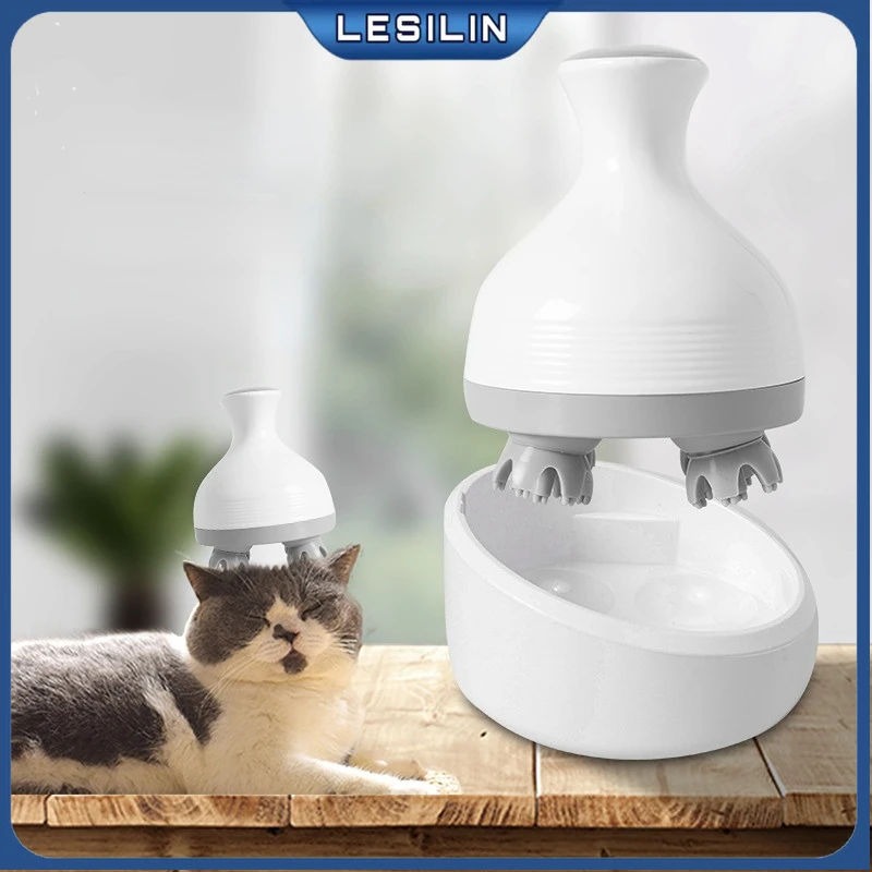 Smart Electric Cat Pet Head Massager Hair Growth Deep Tissue Kneading Massage Device with 4 Massage Head
Smart Electric Cat Pet Head Massager Hair Growth Deep Tissue Kneading Massage Device with 4 Massage Head
