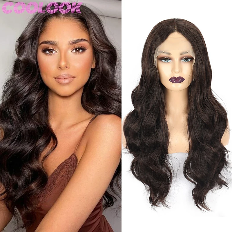Long Wavy Lace Front Wig Natural Brown Body Wave Lace Wig African American Synthetic Part Lace Wigs for Women Cosplay Blonde 613
Long Wavy Lace Front Wig Natural Brown Body Wave Lace Wig African American Synthetic Part Lace Wigs for Women Cosplay Blonde 613