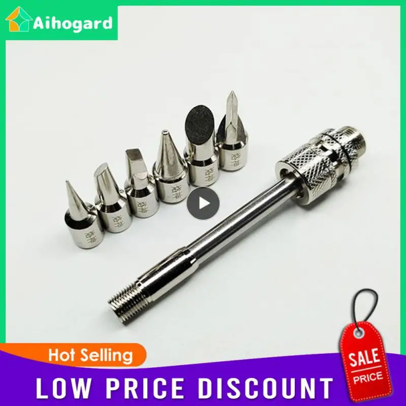 Iron Tip Welding Tool Copper Multi-nozzle Soldering Iron Tip Cutter Head Three-in-one Portable Lead-free Soldering Head Mini 
Iron Tip Welding Tool Copper Multi-nozzle Soldering Iron Tip Cutter Head Three-in-one Portable Lead-free Soldering Head Mini