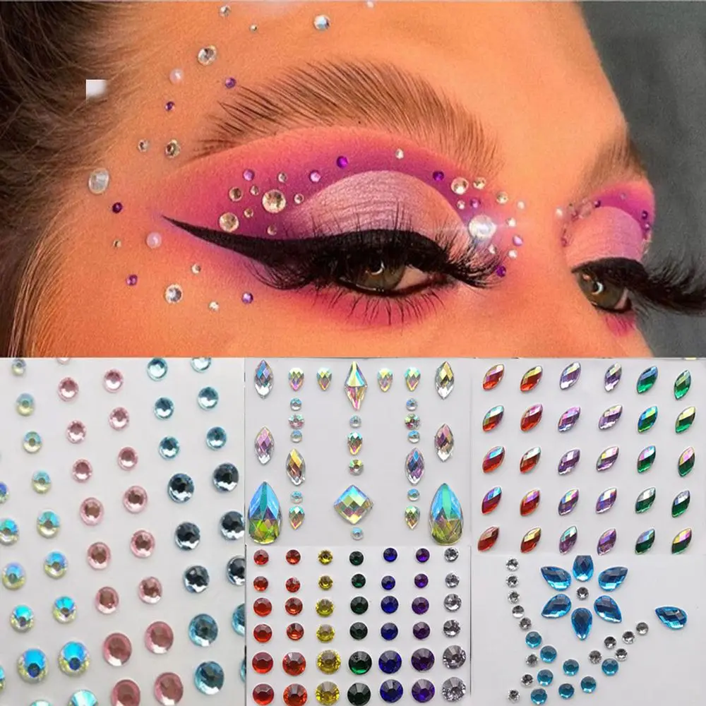 Mixed Size Eyeshadow Diamond Stickers Face Body Festival Decoration Self Adhesive Nail Art Rhinestone Stickers
Mixed Size Eyeshadow Diamond Stickers Face Body Festival Decoration Self Adhesive Nail Art Rhinestone Stickers