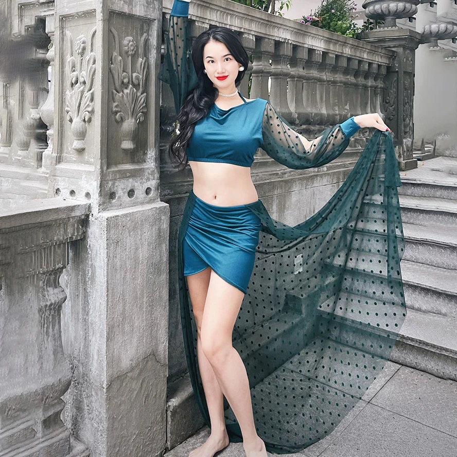 Belly Dance Costume Set for Women long Sleeves Top+long Skirt 2pcs Female Oriental Belly Dancing Outfi
Belly Dance Costume Set for Women long Sleeves Top+long Skirt 2pcs Female Oriental Belly Dancing Outfi
