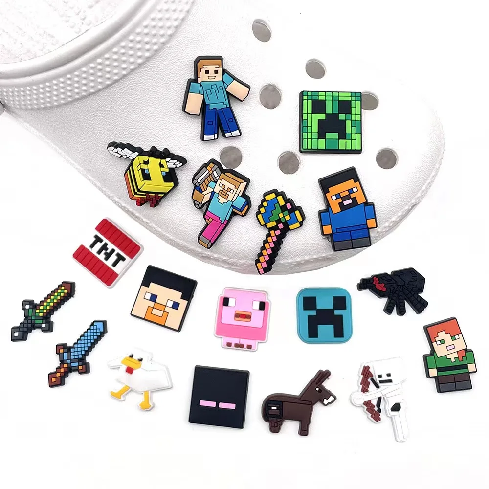 Hot sell 18Pcs/Set PVC Anime Characters Shoe Decorations Garden Shoes Accessories Fit Croc Jibz Charms shoe charms Kids Gift
Hot sell 18Pcs/Set PVC Anime Characters Shoe Decorations Garden Shoes Accessories Fit Croc Jibz Charms shoe charms Kids Gift