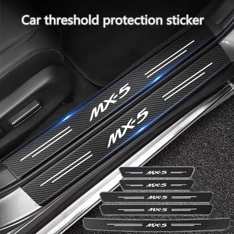 

Carbon Fiber Car Sticker Car Door Trunk Protective Strip Decal For Mazda MX-5 Miata NA NB NC ND 1990-2019 2020 2021 2022 2023