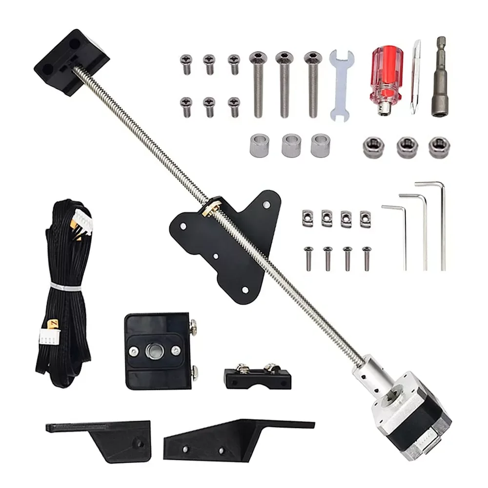 Dual Z Axis Upgrade Kit with Lead Screw Stepper Motor for Creality Ender 3/Ender 3 Pro/Ender 3 V2 3D Printer Parts
Dual Z Axis Upgrade Kit with Lead Screw Stepper Motor for Creality Ender 3/Ender 3 Pro/Ender 3 V2 3D Printer Parts