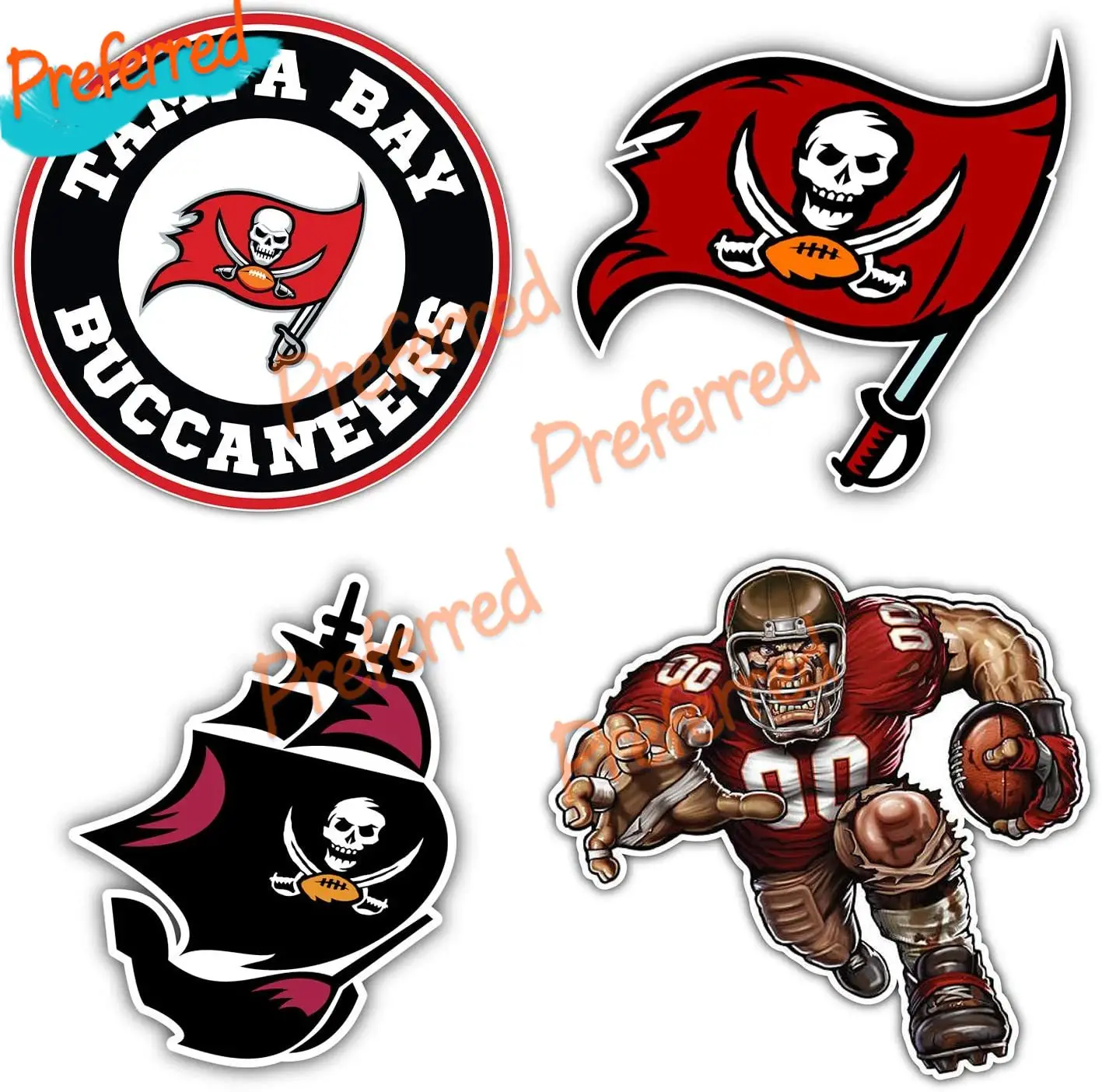 High Quality Decal Sticker - Set of 4 Racing Laptop Helmet Trunk Vinyl for Spanje Stickers Geschikt Voor Tampa Bay Buccaneers
High Quality Decal Sticker - Set of 4 Racing Laptop Helmet Trunk Vinyl for Spanje Stickers Geschikt Voor Tampa Bay Buccaneers