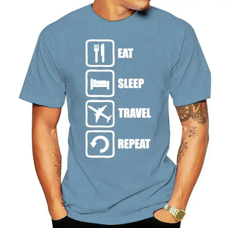 Eat Sleep Travel Repeat Flying Plane Styled World Men Clothing T Shirt Black Outdoor Wear Tee Shirt
Eat Sleep Travel Repeat Flying Plane Styled World Men Clothing T Shirt Black Outdoor Wear Tee Shirt