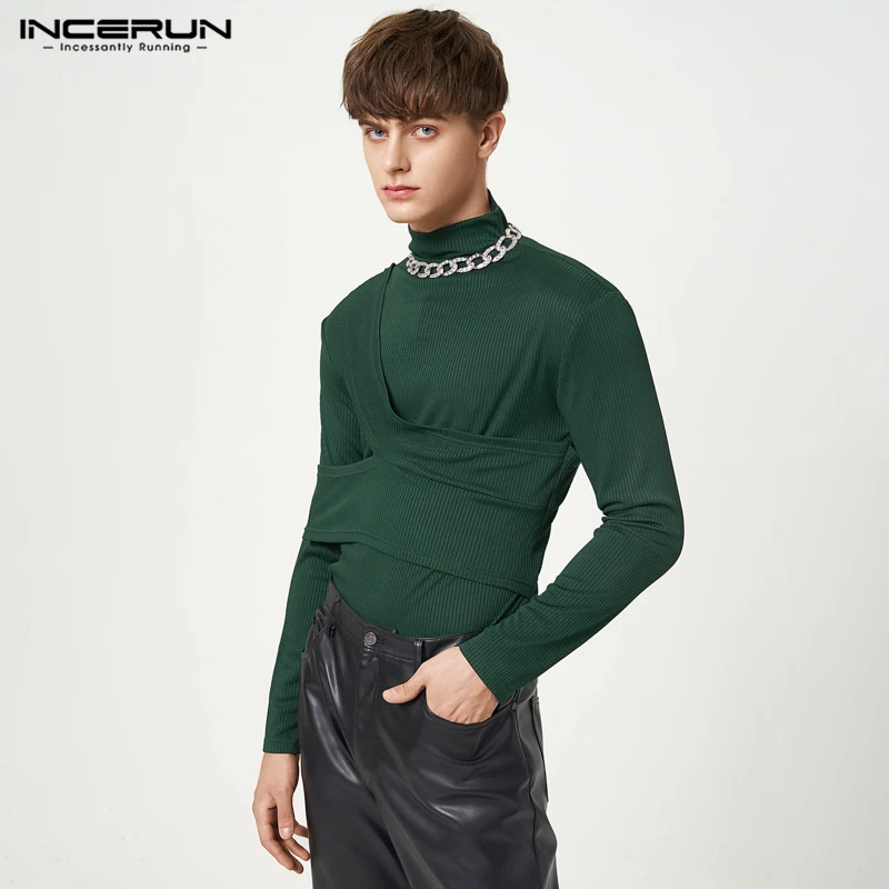 Футболка мужская Трикотажная в американском стиле, с высоким воротником
Футболка мужская Трикотажная в американском стиле, с высоким воротником