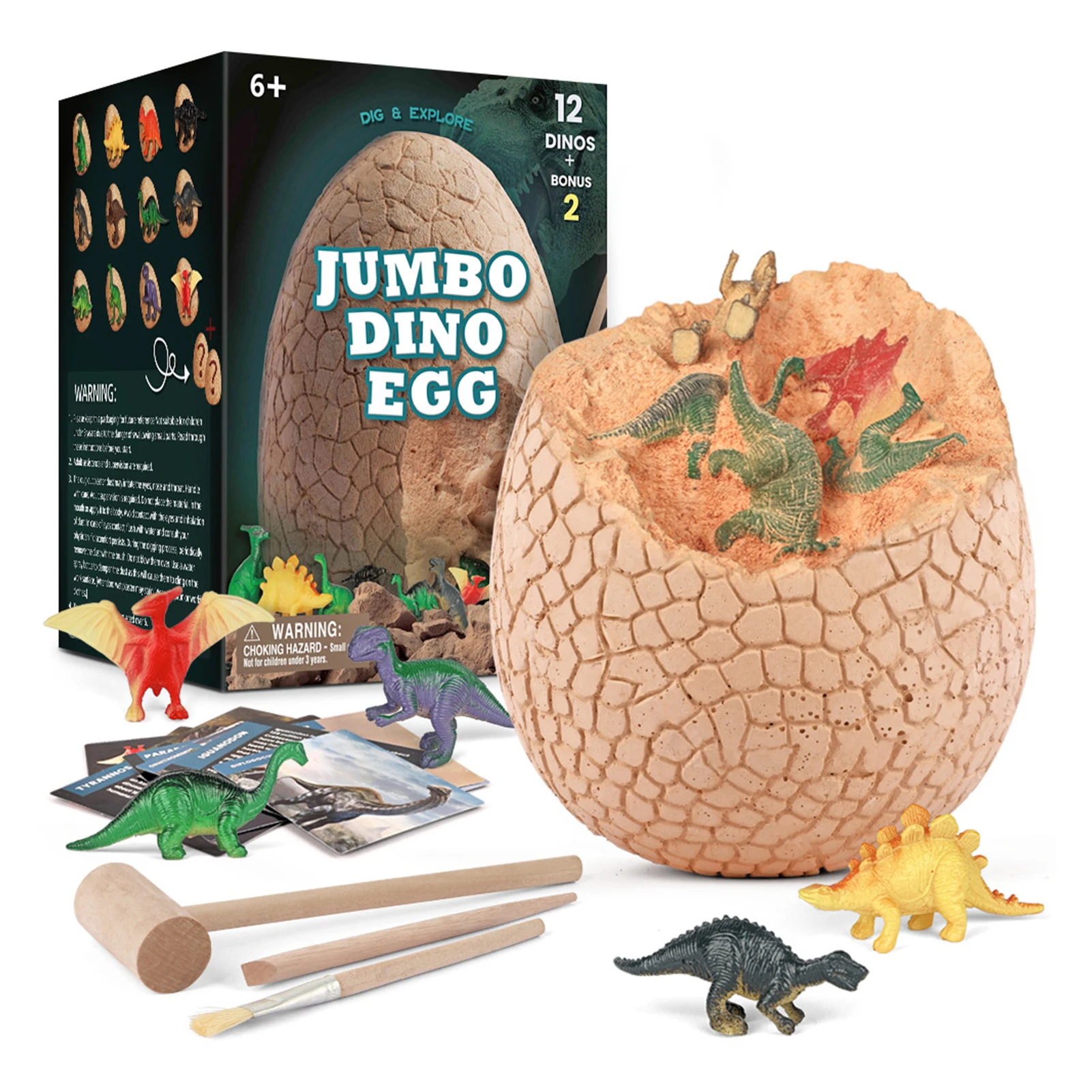 Dinosaur Egg Toys in OneGiant Filled Eggs with 14Dinosaur 3Digging Tools in Giant Filled Egg STEM Archaeology Paleontology Gift
Dinosaur Egg Toys in OneGiant Filled Eggs with 14Dinosaur 3Digging Tools in Giant Filled Egg STEM Archaeology Paleontology Gift