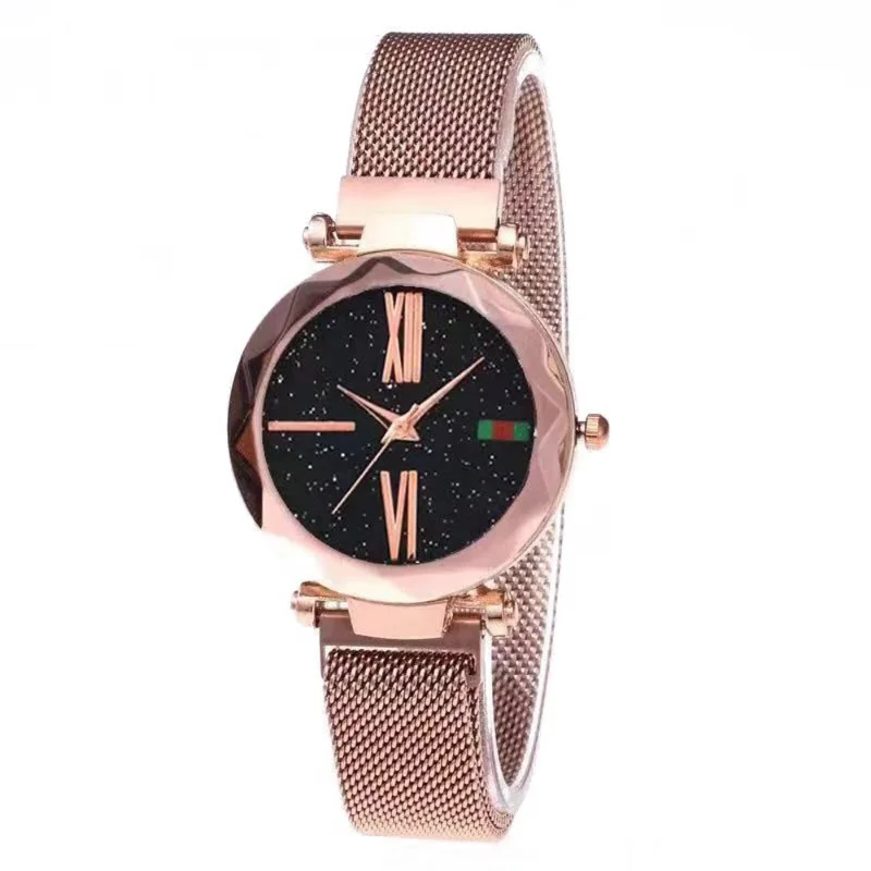 Luxury Rose Gold Women Watches Minimalism Starry sky Magnet Buckle Fashion Casual Female Wristwatch Waterproof Roman Numeral
Luxury Rose Gold Women Watches Minimalism Starry sky Magnet Buckle Fashion Casual Female Wristwatch Waterproof Roman Numeral