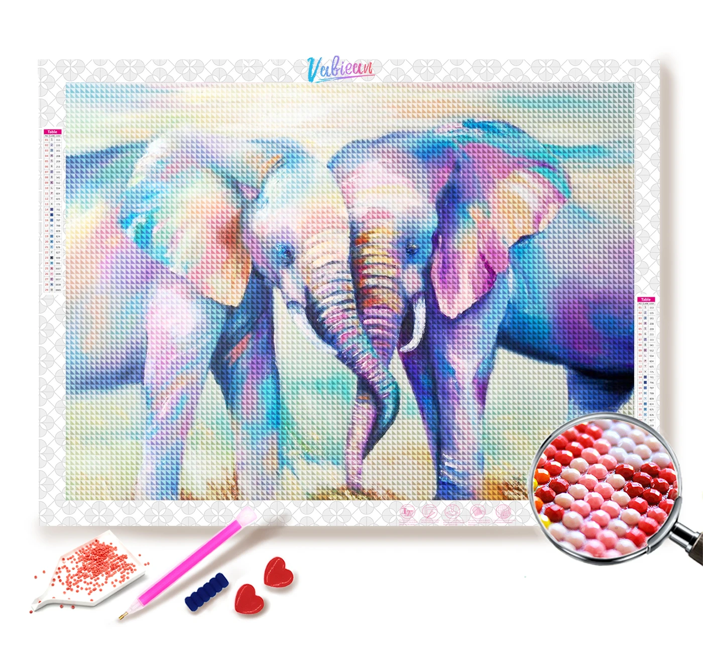 5D DIY Elephant Diamond Painting Colorful Cross Stitch Diamond Embroidery Picture of Rhinestones Home Decor
5D DIY Elephant Diamond Painting Colorful Cross Stitch Diamond Embroidery Picture of Rhinestones Home Decor