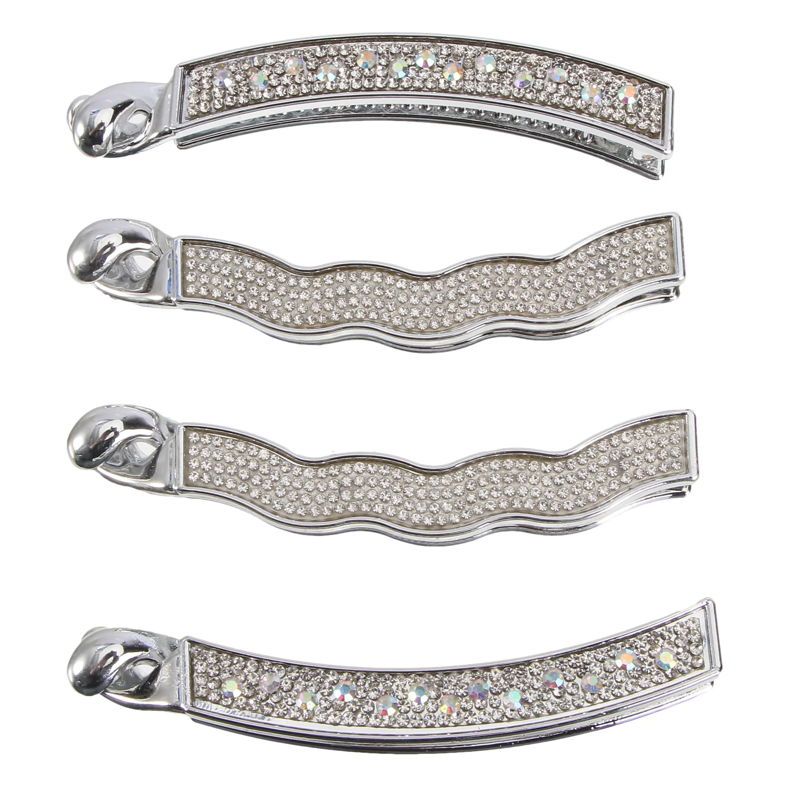Hair Clips Bananawomen Clip Hairpins Rhinestone Barettesfine Thin Crystal Silver Ponytail Holder Creative
Hair Clips Bananawomen Clip Hairpins Rhinestone Barettesfine Thin Crystal Silver Ponytail Holder Creative