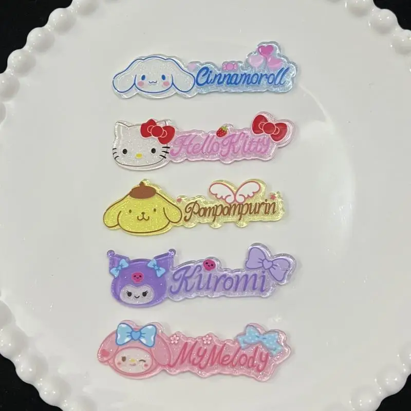 2Pcs Cute Kawaii Sanrio Hellokitty Cinnamoroll Pompompurin Girl Heart Acrylic Accessories Anime Cartoon Patch Pendant Gift Toys
2Pcs Cute Kawaii Sanrio Hellokitty Cinnamoroll Pompompurin Girl Heart Acrylic Accessories Anime Cartoon Patch Pendant Gift Toys