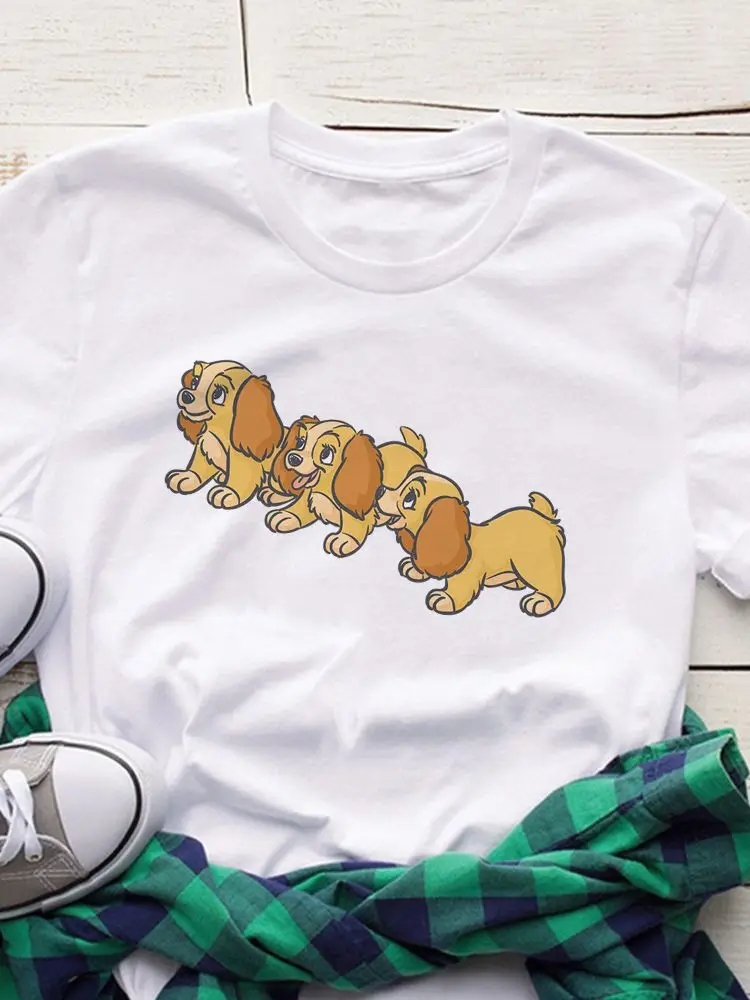 Funny Simple Lady and The Tramp Disney Tshirt Women Pop Funny Harajuku T-Shirt Casual All-Match Summer Short Sleeve T Shirt
Funny Simple Lady and The Tramp Disney Tshirt Women Pop Funny Harajuku T-Shirt Casual All-Match Summer Short Sleeve T Shirt