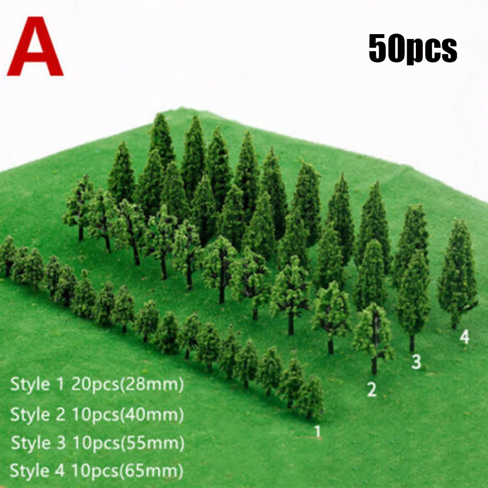 50pcs Plastic Model Train Artificial Miniature Tree Scenery Railroad Decoration Building Landscape Accessories Fairy Garden Gift
50pcs Plastic Model Train Artificial Miniature Tree Scenery Railroad Decoration Building Landscape Accessories Fairy Garden Gift