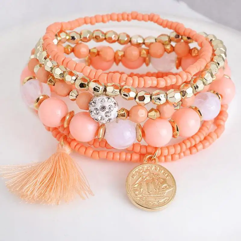 Korean Bracelet Fashion Tassel Bracelets For Women Bracelets & Bangles Multilayer Bead Charms Bracelet CF1016
Korean Bracelet Fashion Tassel Bracelets For Women Bracelets & Bangles Multilayer Bead Charms Bracelet CF1016