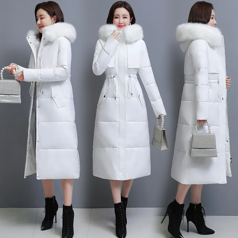 New Winter Jacket Women Parka Fashion Long Coat Hooded Slim Fit with Fur Collar Warm Snow Clothing Thick Clothes
New Winter Jacket Women Parka Fashion Long Coat Hooded Slim Fit with Fur Collar Warm Snow Clothing Thick Clothes