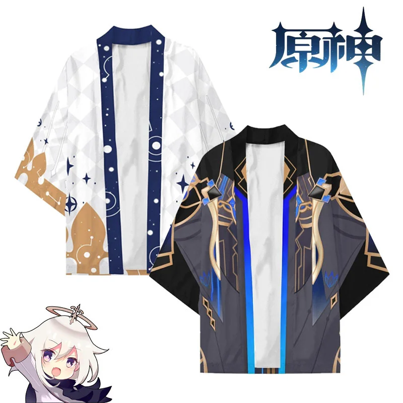 Anime Genshin Impact Morax Zhong Li Cosplay Kimono Adult 3D Print Haori Yukata Party Shirts Halloween Streetwear Tops Cloak
Anime Genshin Impact Morax Zhong Li Cosplay Kimono Adult 3D Print Haori Yukata Party Shirts Halloween Streetwear Tops Cloak