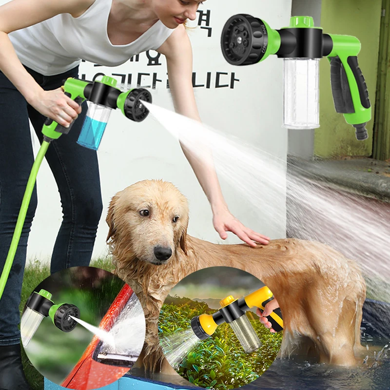 Pet Dog Shower Sprayer High-pressure Hose Nozzle Foam Water Gun Garden Watering Animal Horse Car Washing Tools Dog Accessories
Pet Dog Shower Sprayer High-pressure Hose Nozzle Foam Water Gun Garden Watering Animal Horse Car Washing Tools Dog Accessories