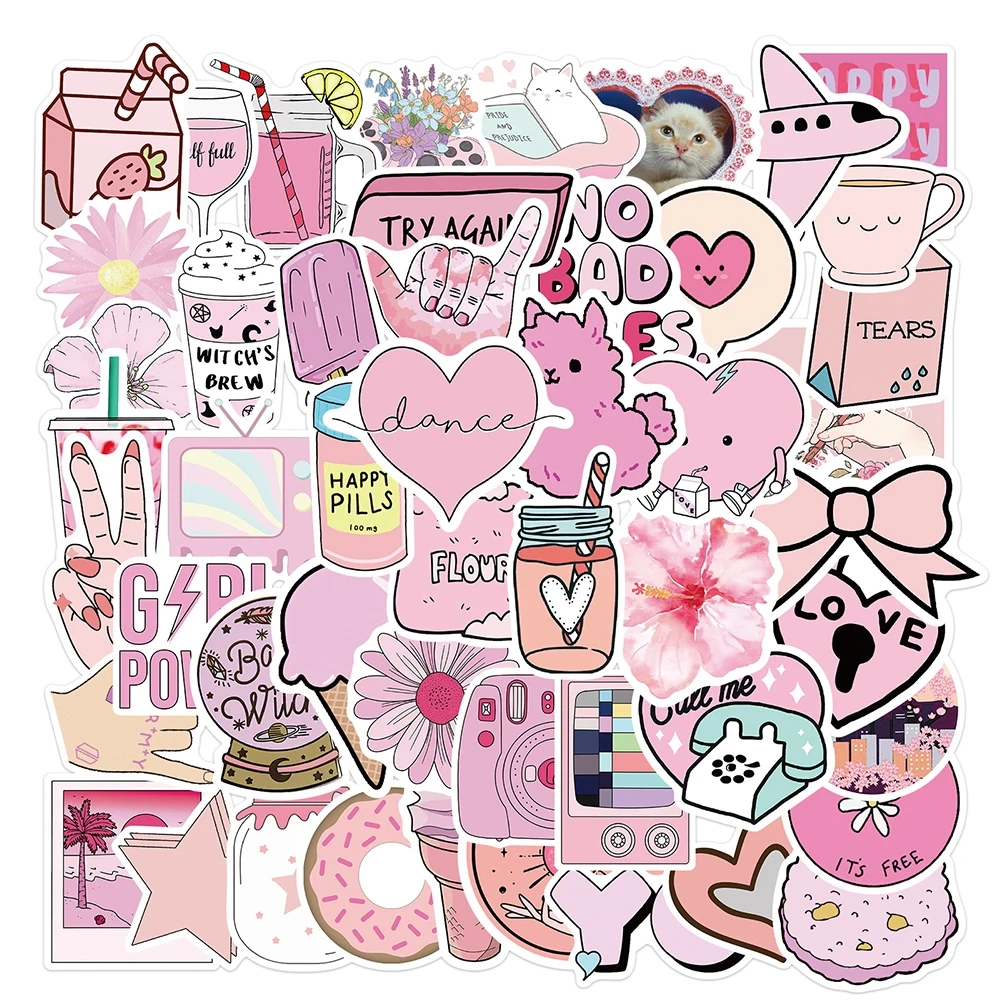 10/25/50PCS Funny Pink Social Girl Cartoon Aesthetic Stickers Car Travel Luggage Guitar Waterproof Graffiti Sticker For Children
10/25/50PCS Funny Pink Social Girl Cartoon Aesthetic Stickers Car Travel Luggage Guitar Waterproof Graffiti Sticker For Children