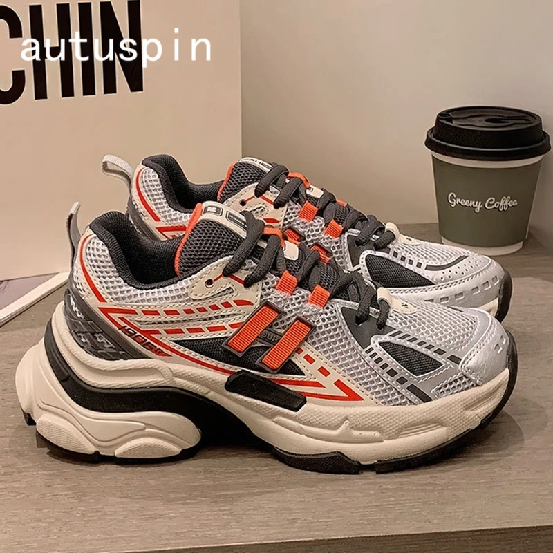 AUTUSPIN Retro Chunky Women Sneakers Outdoor Street Style Tide Genuine Leather Ladies Shoes Winter Autumn Splicing Hidden Heels
AUTUSPIN Retro Chunky Women Sneakers Outdoor Street Style Tide Genuine Leather Ladies Shoes Winter Autumn Splicing Hidden Heels