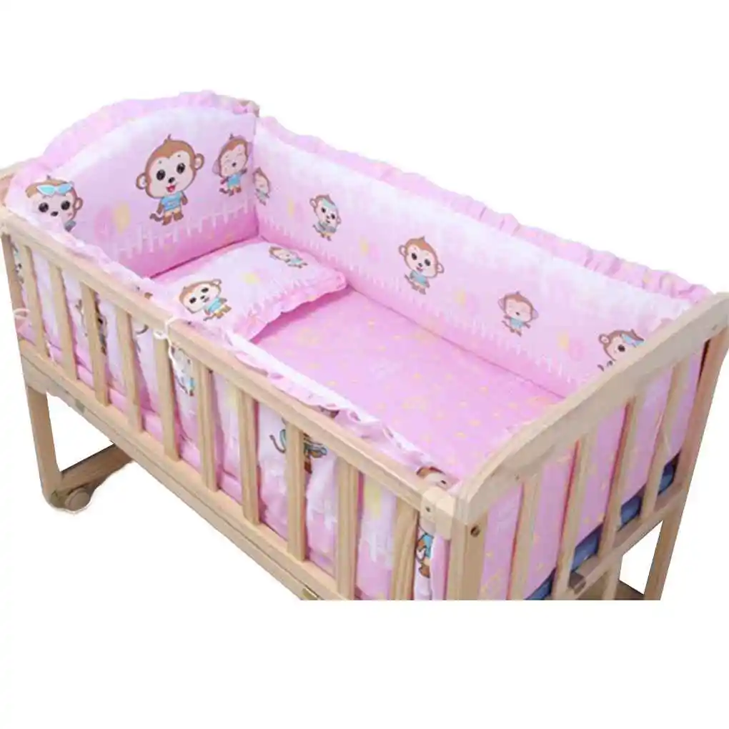 5pcs Baby Bed Bumpers Pure Cotton Infant Bedding Set Newborn Cartoon Printed Warm Detachable Crib Fence Protector For Toddler
5pcs Baby Bed Bumpers Pure Cotton Infant Bedding Set Newborn Cartoon Printed Warm Detachable Crib Fence Protector For Toddler