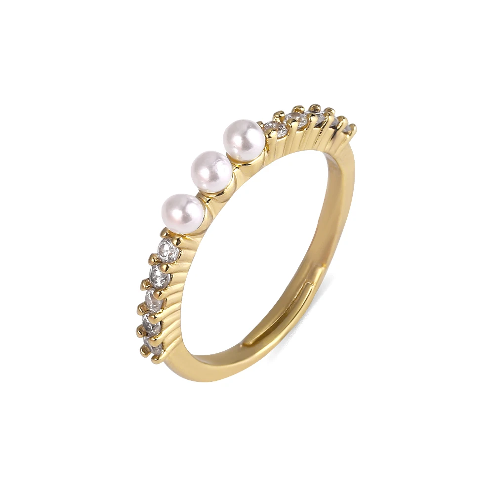 Coconal Classic Women Gold Color Crystal Pearl Zircon Ring Opening Finger Rings For Female Birthday Party Gift Jewelry
Coconal Classic Women Gold Color Crystal Pearl Zircon Ring Opening Finger Rings For Female Birthday Party Gift Jewelry