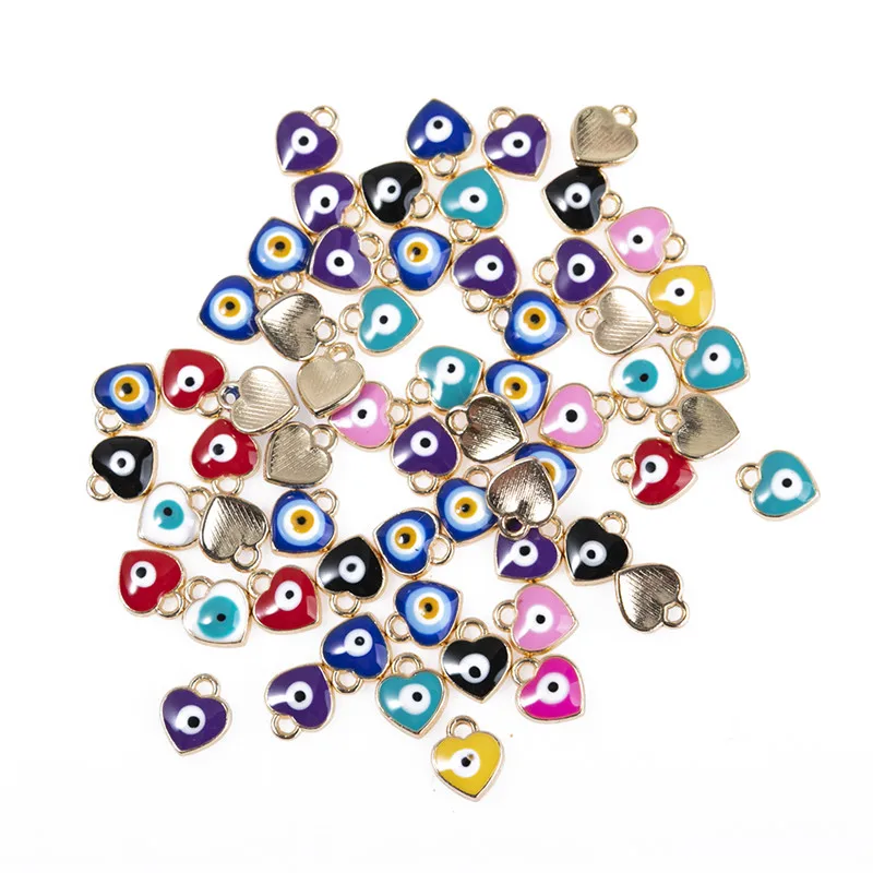 50pcs/lot Mixed Gold Plated Heart Shape Eye Charms Pendants DIY Necklace Earrings for Jewelry Making Accessories
50pcs/lot Mixed Gold Plated Heart Shape Eye Charms Pendants DIY Necklace Earrings for Jewelry Making Accessories