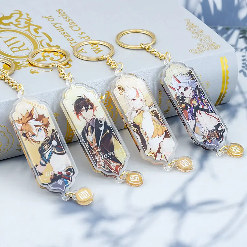 Game Anime Genshin Impact Gorou Tartaglia Hu Tao Arataki Itto Scaramouche Keychain Accessories Key Chain Crafts Cartoon Badge
Game Anime Genshin Impact Gorou Tartaglia Hu Tao Arataki Itto Scaramouche Keychain Accessories Key Chain Crafts Cartoon Badge