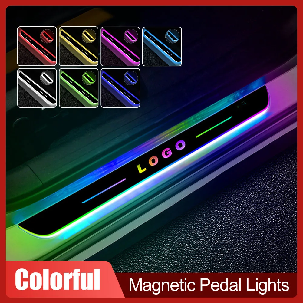 4Pcs Magnetic Car Door Illuminated LED Sill Light USB Rechargeable Wireless Front Rear Welcome Pedal Atmosphere Light for Tesla
4Pcs Magnetic Car Door Illuminated LED Sill Light USB Rechargeable Wireless Front Rear Welcome Pedal Atmosphere Light for Tesla