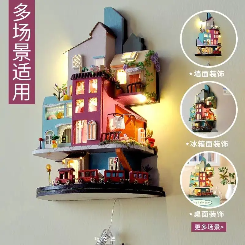 Dollhouse DIY Dollhouse Miniature European Garden Building Kit Toys for Children Birthday Gifts
Dollhouse DIY Dollhouse Miniature European Garden Building Kit Toys for Children Birthday Gifts
