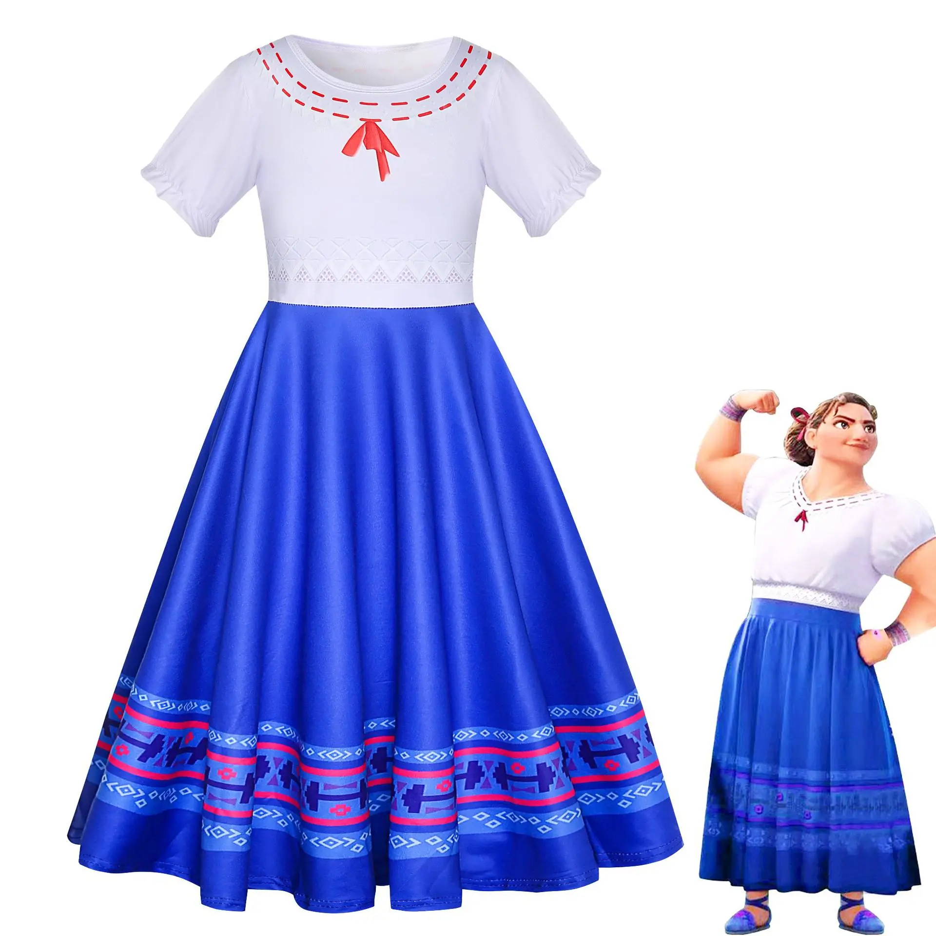 2022 new Encanto cosplay girl imitation cotton milk silk skirt children's performance skirt suitable for 3-8 years old
2022 new Encanto cosplay girl imitation cotton milk silk skirt children's performance skirt suitable for 3-8 years old