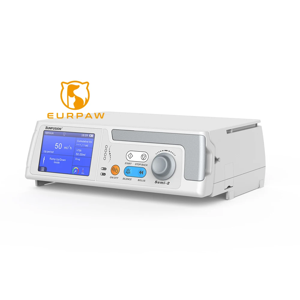 EURPET Medical Veterinary Medical Electric Syringe Pump Single Channel Infusion Vet Syringe Pump for Clinic
EURPET Medical Veterinary Medical Electric Syringe Pump Single Channel Infusion Vet Syringe Pump for Clinic